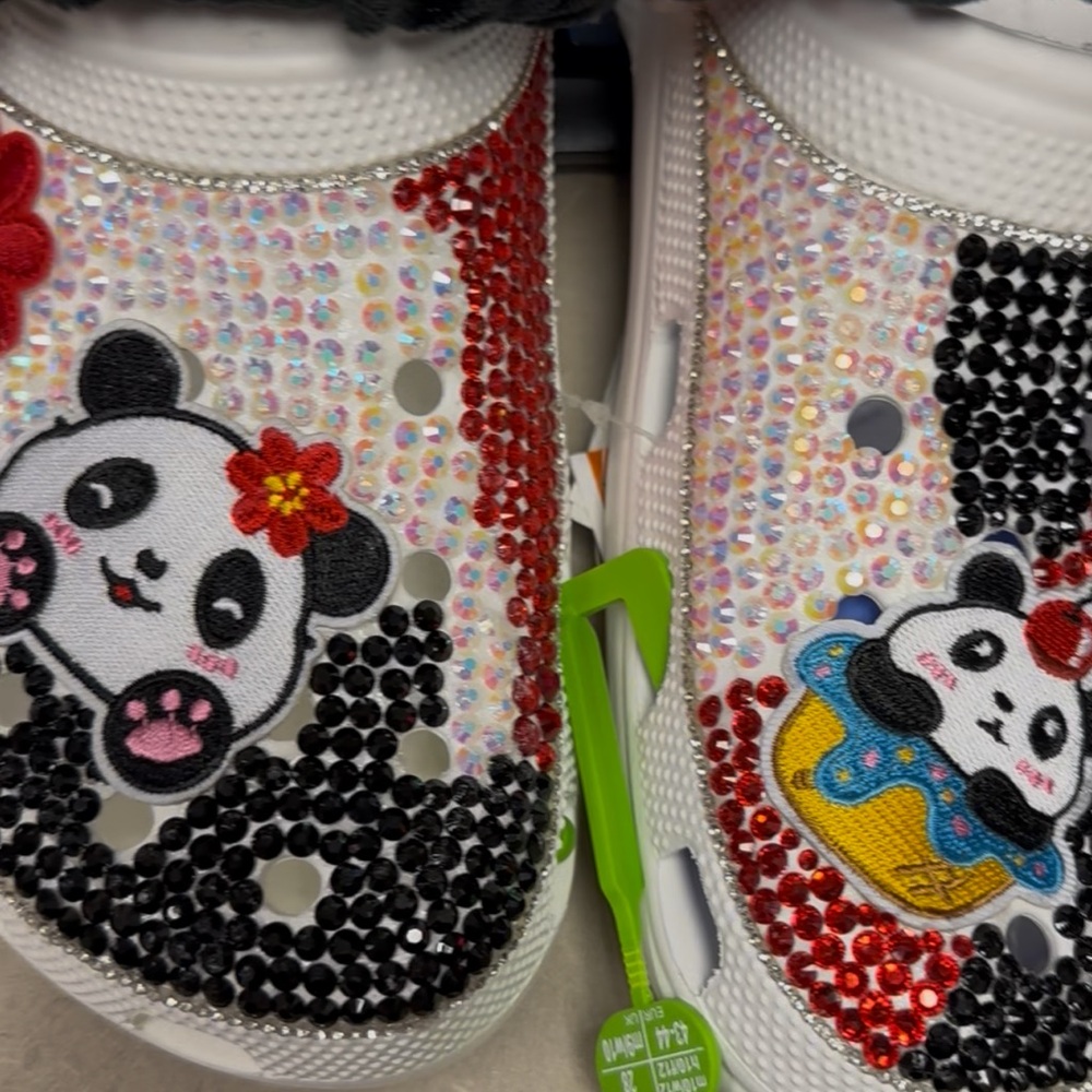 Kids Panda Embellished Shoes - White and Red - Picture 3 of 4